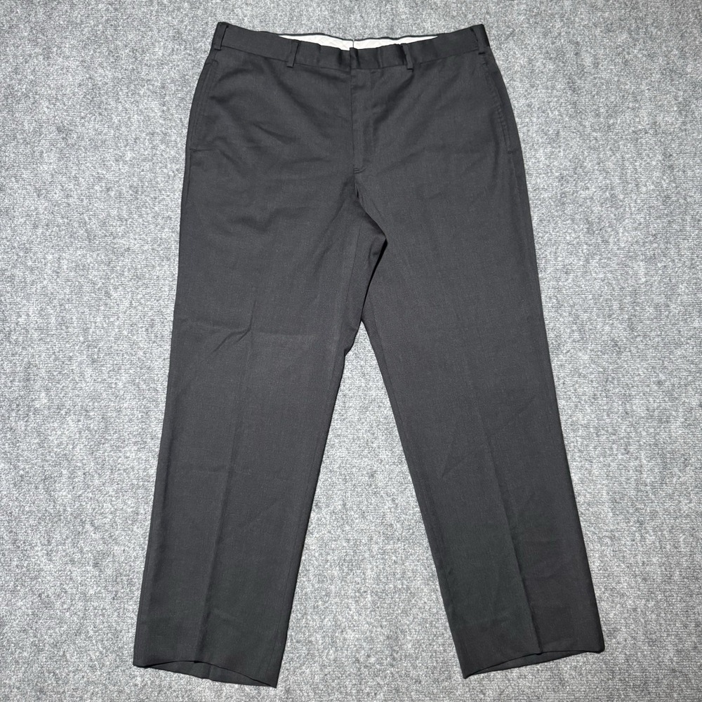 Brooks Brothers 1818 Madison Fit Reda Flexo Merino‎ Wool Dress Pants 36x28 Black